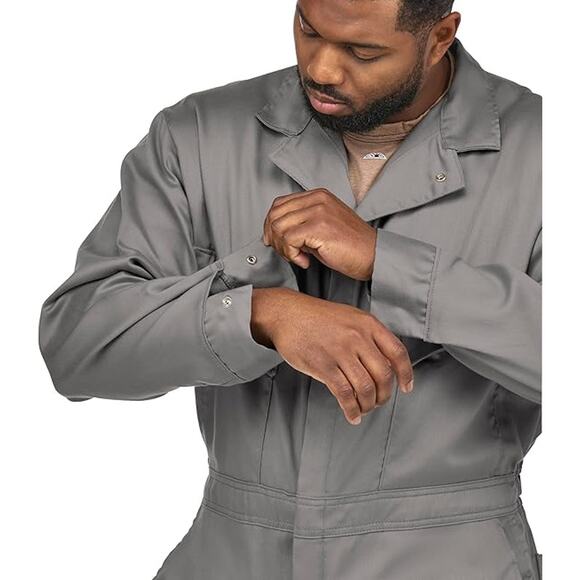 NWT Bulwark FR Men's Lightweight Excel FR ComforTouch Deluxe Coverall gray 48 - Picture 3 of 5